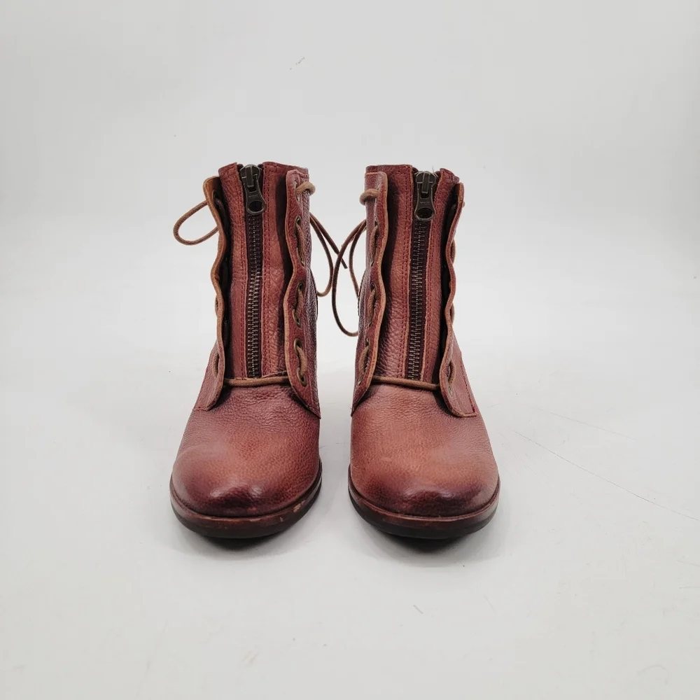 Kork Ease Kalpana Granny Lace Up Leather Boots Size 8 Brown Acadmia Romantic - Picture 3 of 16